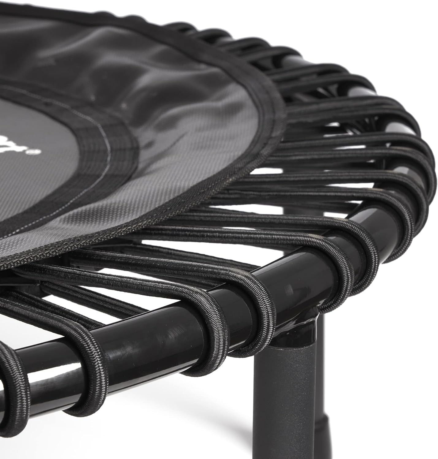 Mini Trampoline with Premium Bungees, Workout DVD, and Online Access to Video Workouts