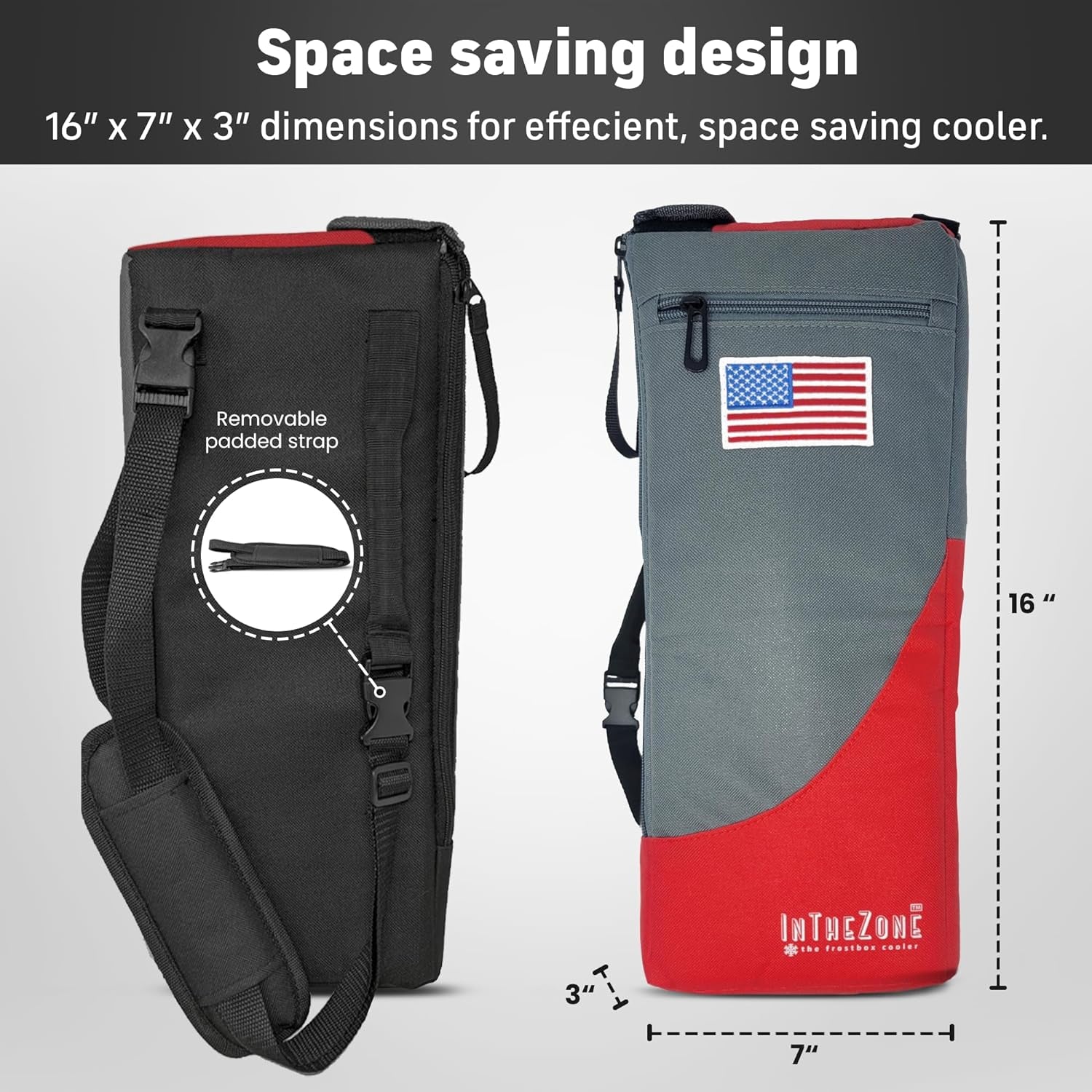 Frostbox Golf Bag Cooler with Ice Pack | Insulated 6-Can Beer Sleeve | Stays Cold for Hours Discreet Hidden Design - Fits in Golf Bag