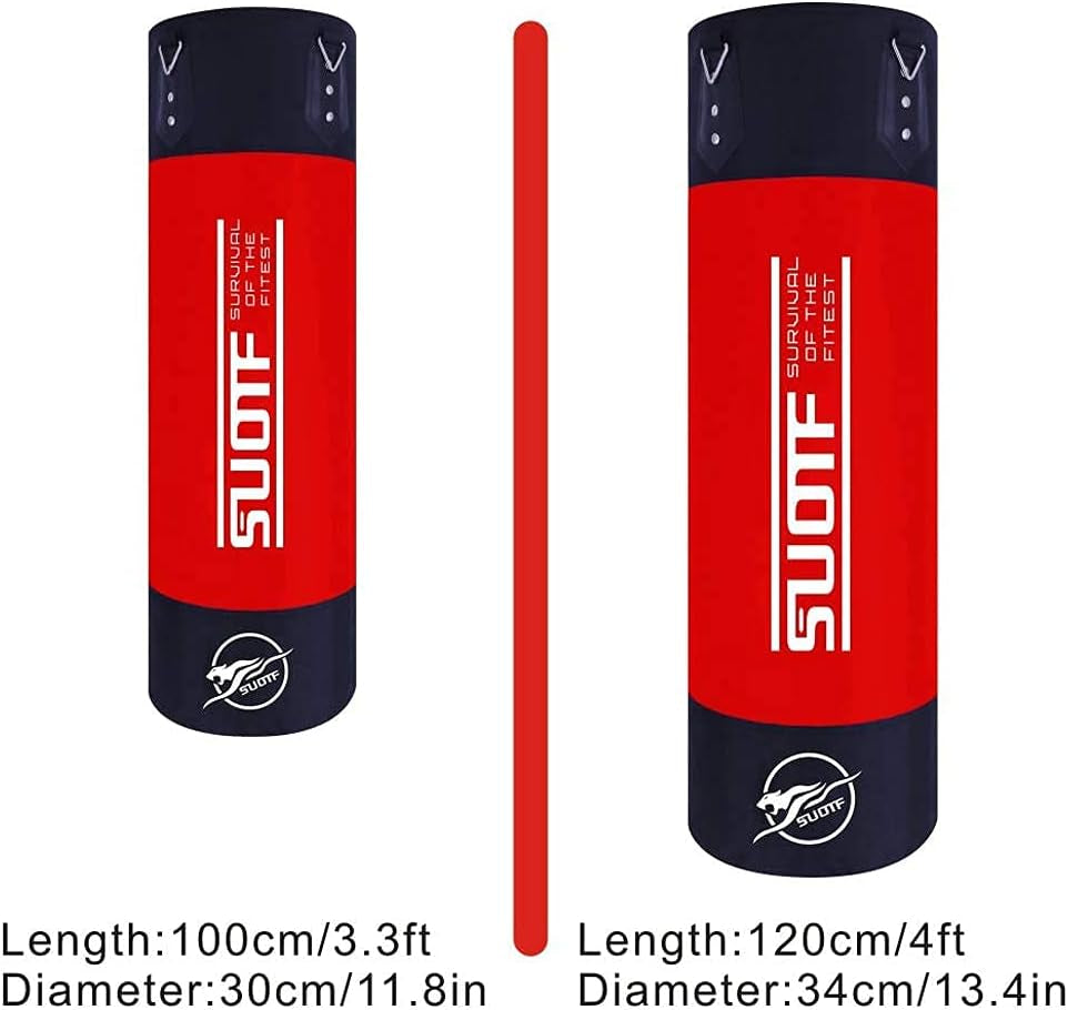 Heavy Punching Bag Boxing Bags for Adults Kids Unfilled Punching Bag with Chains