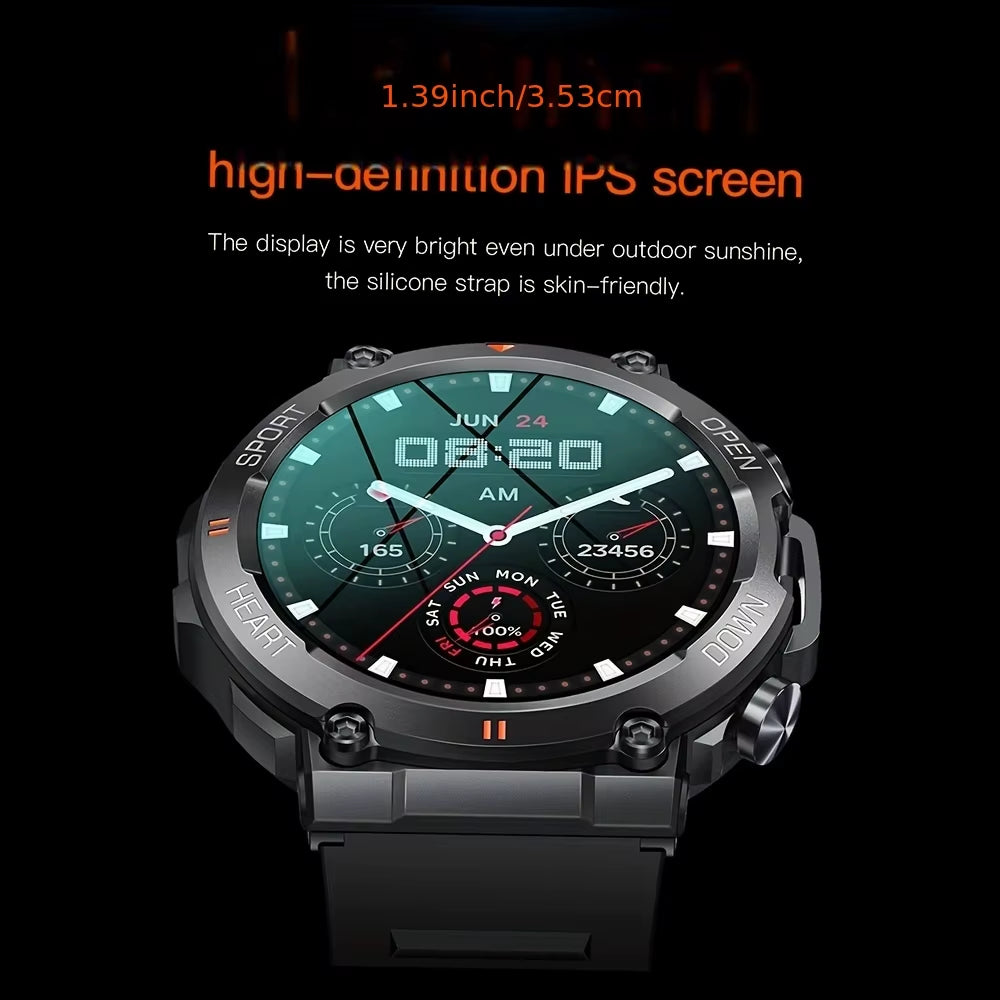 K56Pro Smart Watch for Men Heart Rate Blood Bluetooth Sport 400Mah Long Standby 1.39 Inch 360*360 HD Screen Outdoors Smartwatch