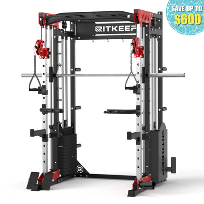 PMAX 5600 Home Gym Smith Machine - Integrated Weight System