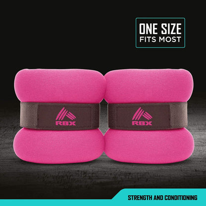 Ankle and Wrist Weights for Women and Men - Velcro Straps, Made for Jogging, Walking, Resistance Training, and Physical Therapy (Set of 2) - Soft Touch Material