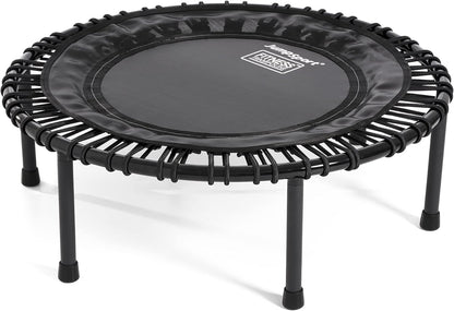 Mini Trampoline with Premium Bungees, Workout DVD, and Online Access to Video Workouts