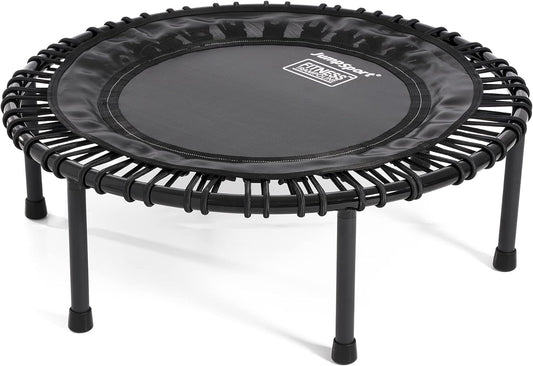 Mini Trampoline with Premium Bungees, Workout DVD, and Online Access to Video Workouts