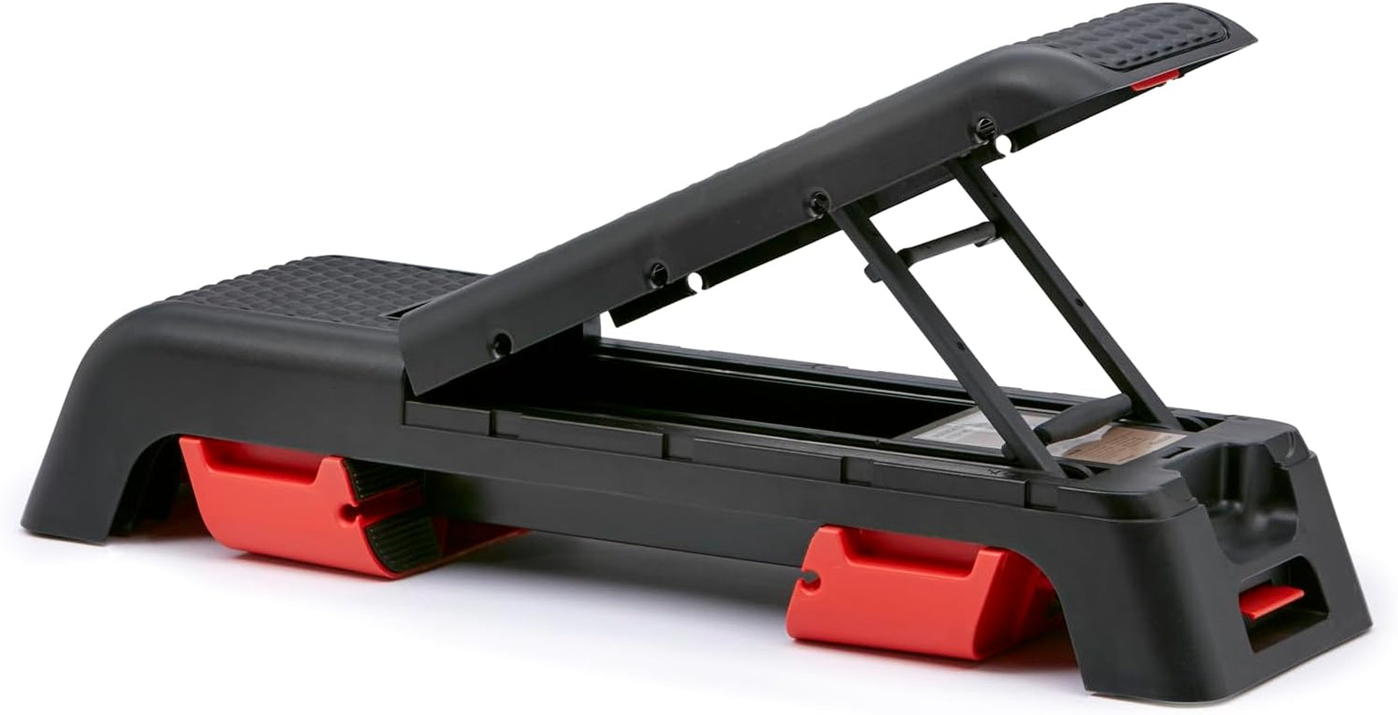 Professional 47-Inch Long Multi-Purpose Aerobic, Cardio, and Strength Challenging Home Fitness Deck Bench, Black