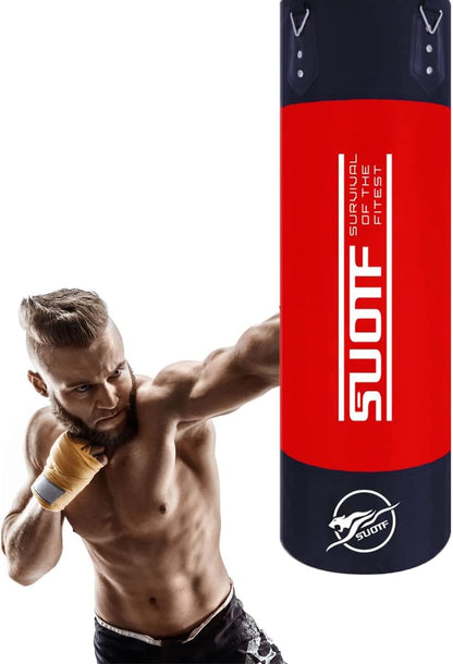 Heavy Punching Bag Boxing Bags for Adults Kids Unfilled Punching Bag with Chains