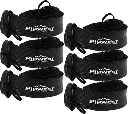 Rod Socks - Fishing Rod Sleeve Cover Fishing Pole Covers for Spinning Baitcaster and Youth Fishing Pole Sizes - Multiple Sizes and Colors