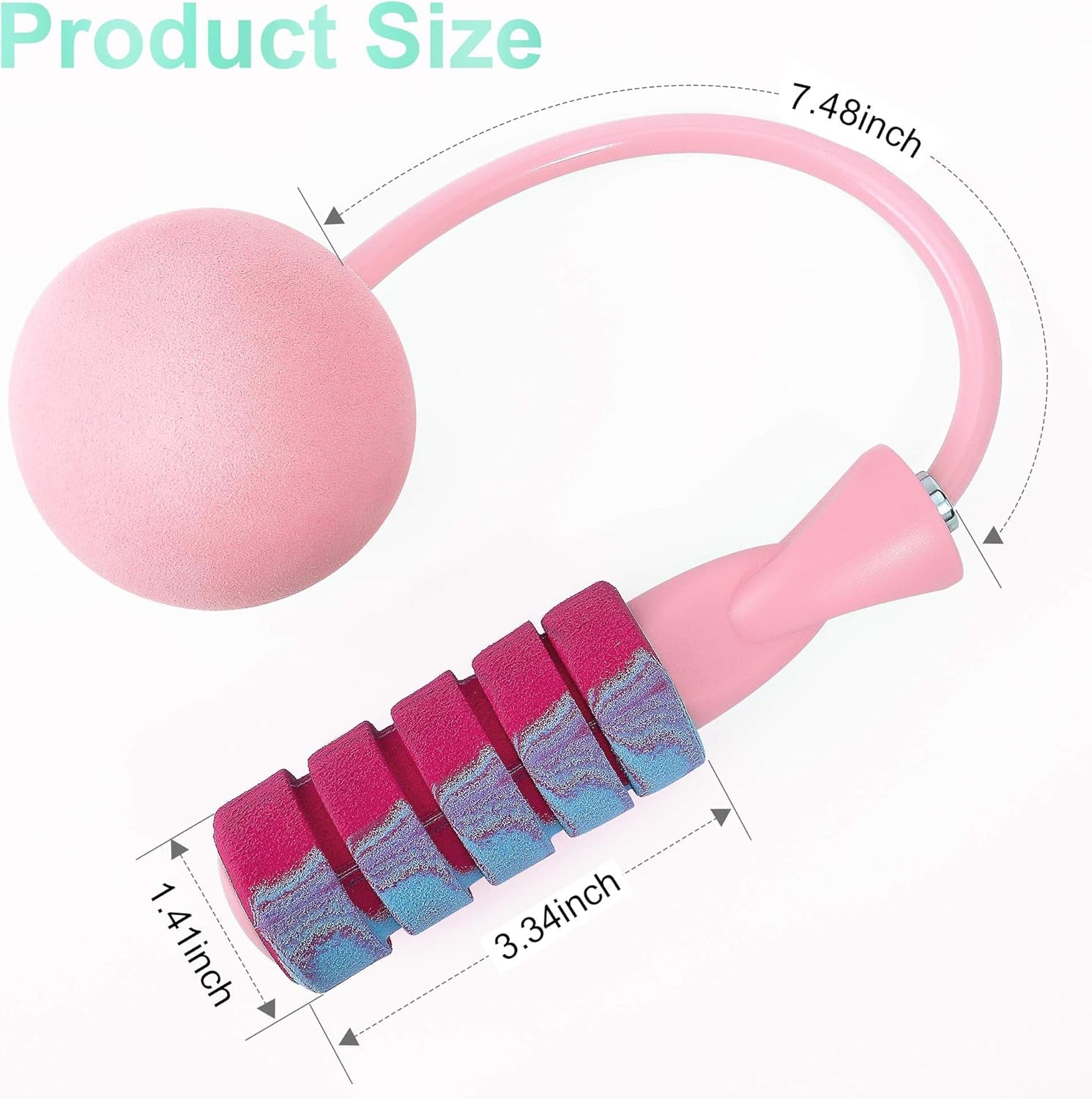 Jump Rope, Weighted Ropeless Skipping Rope for Fitness, Tangle-Free Rapid Speed Cordless Jump Rope Workout for Men, Women, Children…