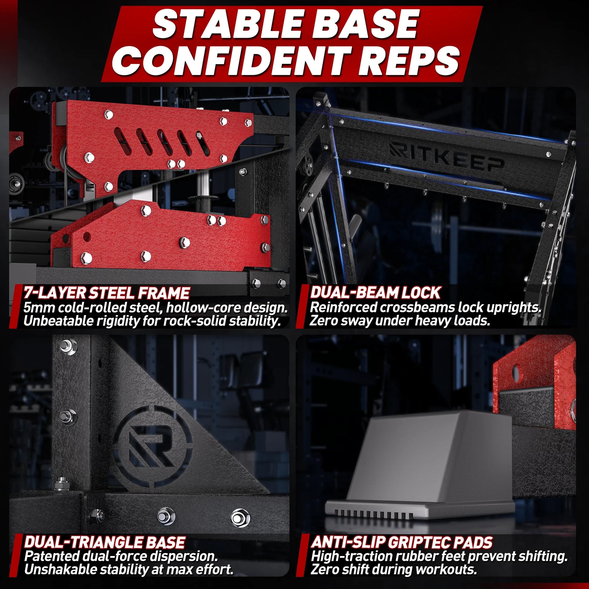 PMAX 5600 Home Gym Smith Machine - Integrated Weight System