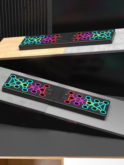 Portable Multifunctional Push-Up Board Set with Handles Foldable Fitness Equipment for Chest Abdomen Arms and Back Training