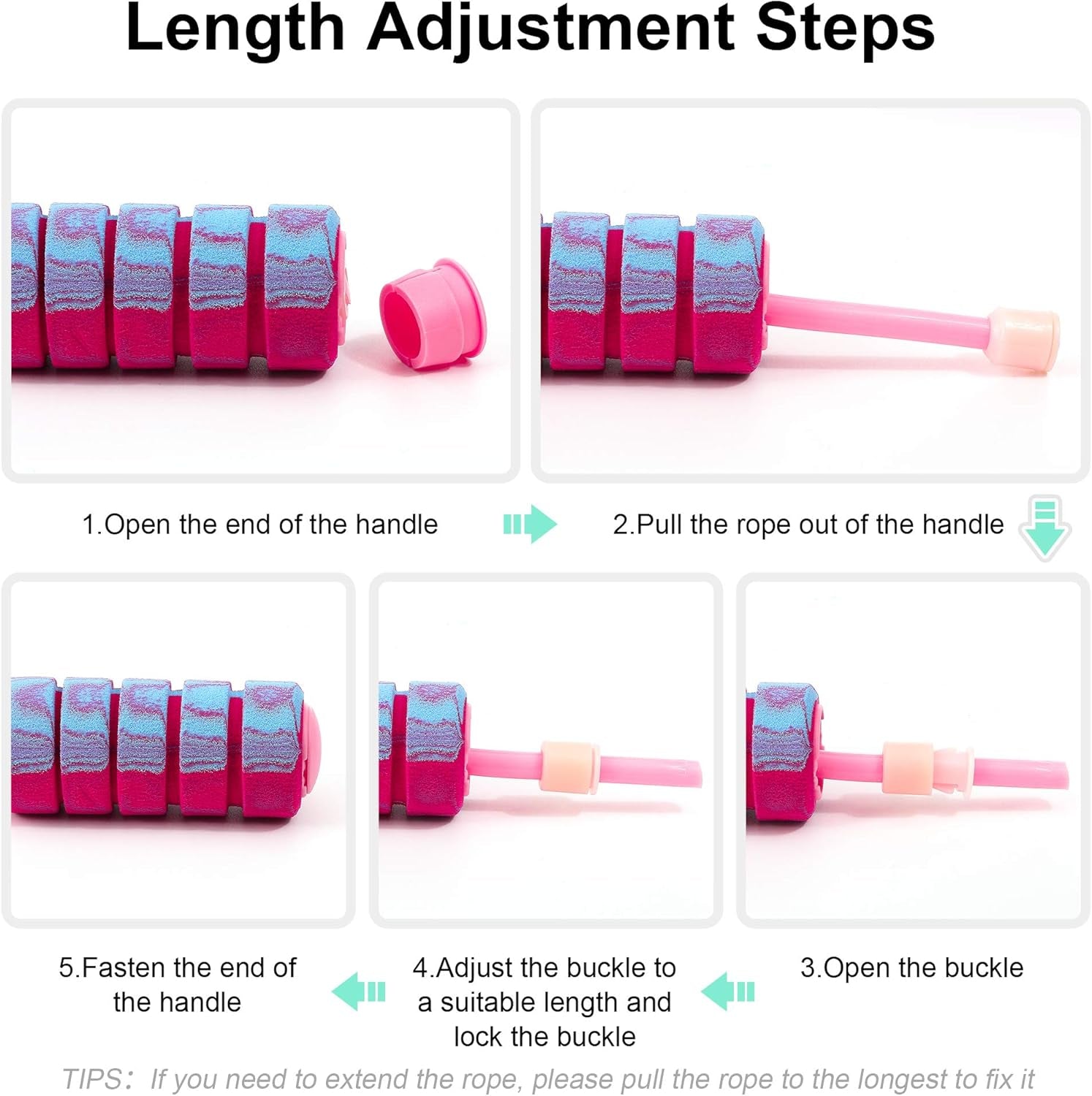 Jump Rope, Weighted Ropeless Skipping Rope for Fitness, Tangle-Free Rapid Speed Cordless Jump Rope Workout for Men, Women, Children…